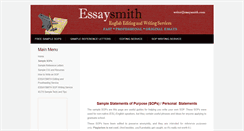 Desktop Screenshot of essaysmith.com